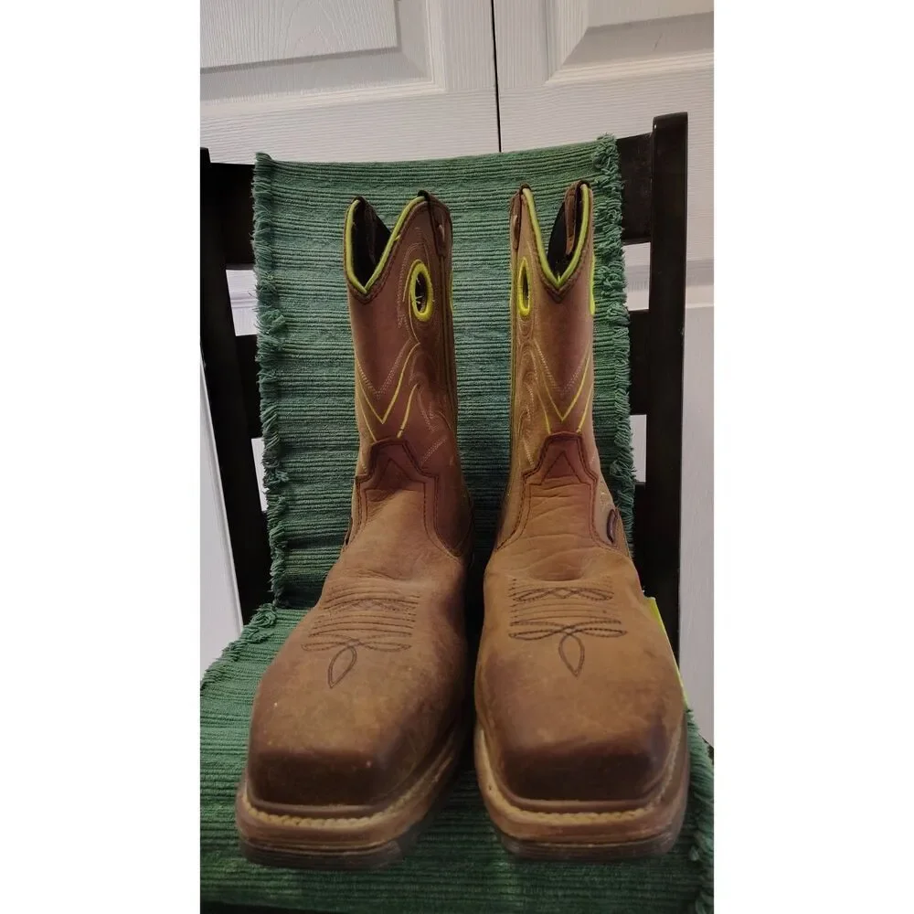 Dan Post Men's Storms Eye Waterproof EH Western Work Boots 8M
